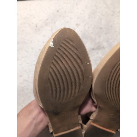 Torrid Women's Closed Almond Toe Flats Beige Size 9W #E15114 - Picture 6 of 9